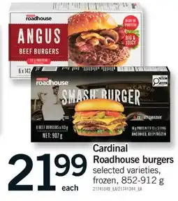 Fortinos CARDINAL ROADHOUSE BURGERS offer