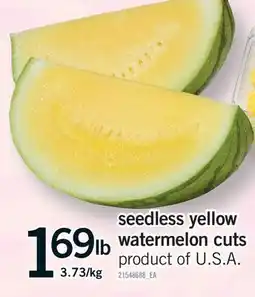 Fortinos SEEDLESS YELLOW WATERMELON CUTS offer