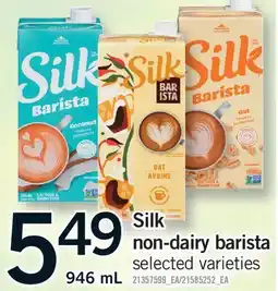 Fortinos SILK NON-DAIRY BARISTA offer