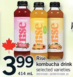 Fortinos RISE KOMBUCHA DRINK offer