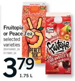 Fortinos FRUITOPIA OR PEACE TEA offer