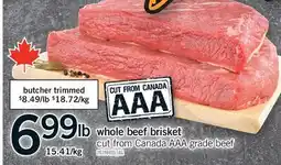 Fortinos WHOLE BEEF BRISKET offer