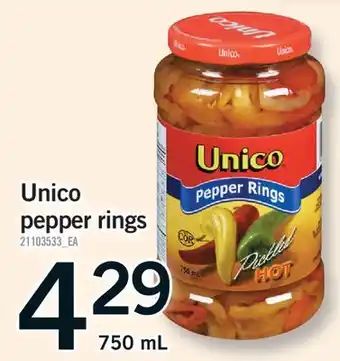 Fortinos UNICO PEPPER RINGS offer