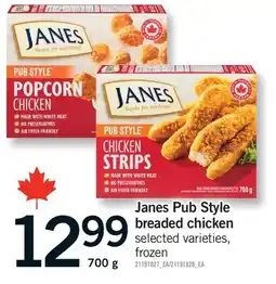 Fortinos JANES PUB STYLE BREADED CHICKEN offer