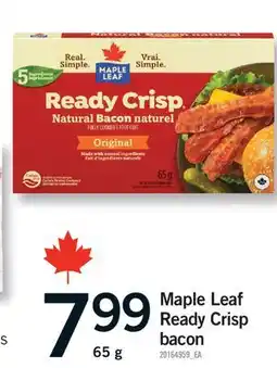 Fortinos MAPLE LEAF READY CRISP BACON offer