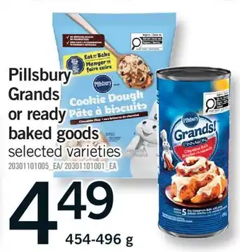 Fortinos PILLSBURY GRANDS OR READY BAKED GOODS offer