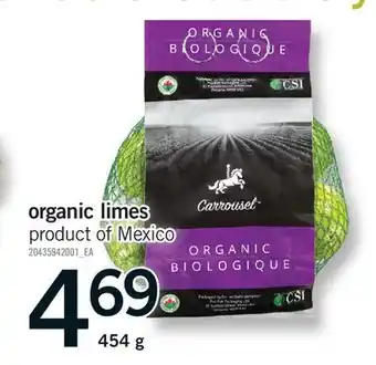 Fortinos ORGANIC LIMES offer