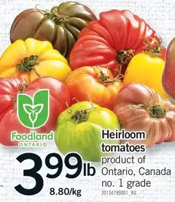 Fortinos HEIRLOOM TOMATOES offer