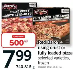 Fortinos RED BARON RISING CRUST OR FULLY LOADED PIZZA offer