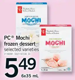 Fortinos PC MOCHI FROZEN DESSERT offer