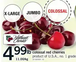 Fortinos COLOSSAL RED CHERRIES offer