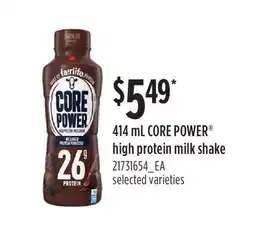 Fortinos 414 ML CORE POWER HIGH PROTEIN MILK SHAKE offer