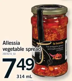 Fortinos ALLESSIA VEGETABLE SPREAD offer
