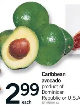 Fortinos CARIBBEAN AVOCADO offer