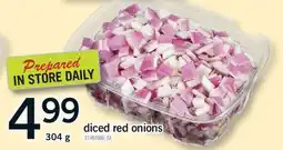 Fortinos DICED RED ONIONS offer