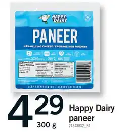 Fortinos HAPPY DAIRY PANEER offer