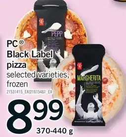 Fortinos PC BLACK LABEL PIZZA offer