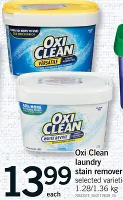 Fortinos OXI CLEAN LAUNDRY STAIN REMOVERS, 1.28/1 offer