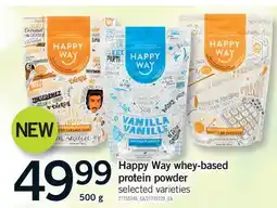 Fortinos HAPPY WAY WHEY-BASED PROTEIN POWDER offer