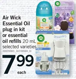 Fortinos AIR WICK ESSENTIAL OIL PLUG IN KIT OR ESSENTIAL OIL REFILLS offer