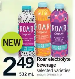 Fortinos ROAR ELECTROLYTE BEVERAGE offer