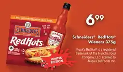 Fortinos SCHNEIDERS REDHOT WIENERS offer