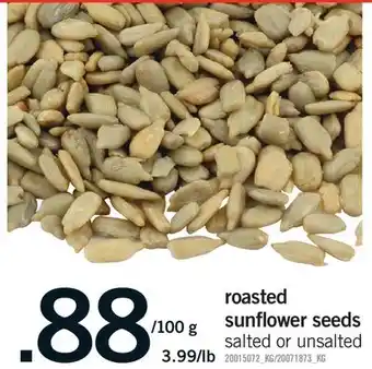 Fortinos ROASTED SUNFLOWER SEEDS offer