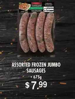 Fortinos ASSORTED FROZEN JUMBO SAUSAGES offer