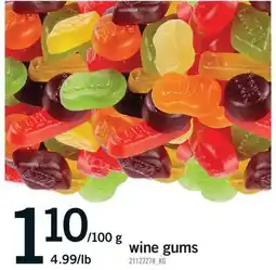 Fortinos WINE GUMS, 4.99/LB offer