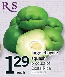 Fortinos large chayote squash offer
