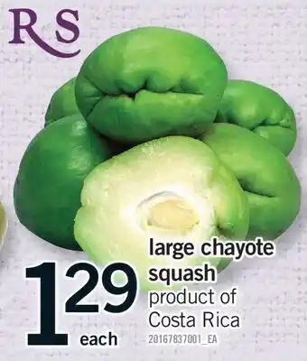 Fortinos large chayote squash offer