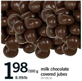 Fortinos MILK CHOCOLATE COVERED JUBES offer