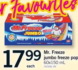 Fortinos MR. FREEZE JUMBO FREEZE POP offer