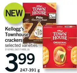 Fortinos KELLOGG'S TOWNHOUSE CRACKERS offer