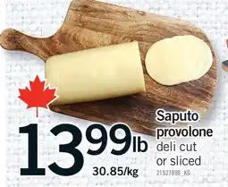 Fortinos SAPUTO PROVOLONE DELI CUT OR SLICED offer
