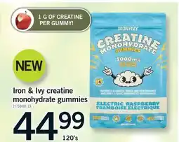 Fortinos IRON & IVY CREATINE MONOHYDRATE GUMMIES, 120'S offer