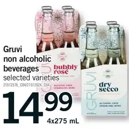 Fortinos GRUVI NON ALCOHOLIC BEVERAGES offer