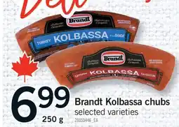 Fortinos BRANDT KOLBASSA CHUBS offer