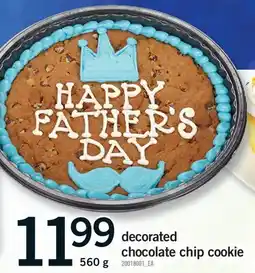 Fortinos DECORATED CHOCOLATE CHIP COOKIE offer
