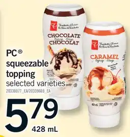 Fortinos PC SQUEEZABLE TOPPING offer