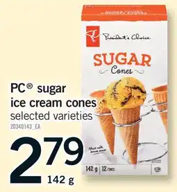 Fortinos PC SUGAR ICE CREAM CONES offer