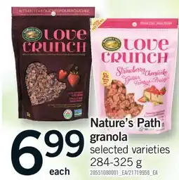 Fortinos NATURE'S PATH GRANOLA offer