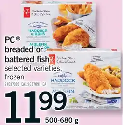 Fortinos PC BREADED OR BATTERED FISH offer
