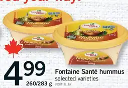 Fortinos FONTAINE SANTÉ HUMMUS, 260/283 G offer