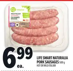 Metro LIFE SMART NATURALIA PORK SAUSAGES offer