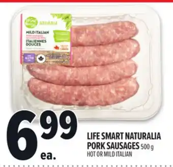 Metro LIFE SMART NATURALIA PORK SAUSAGES offer