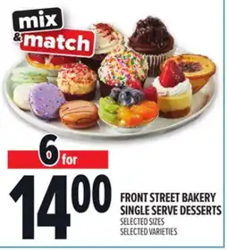 Metro FRONT STREET BAKERY SINGLE SERVE DESSERTS offer