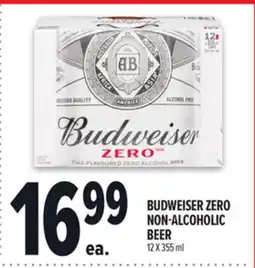 Metro BUDWEISER ZERO NON-ALCOHOLIC BEER offer