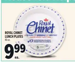 Metro ROYAL CHINET LUNCH PLATES offer