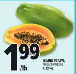 Metro JUMBO PAPAYA offer